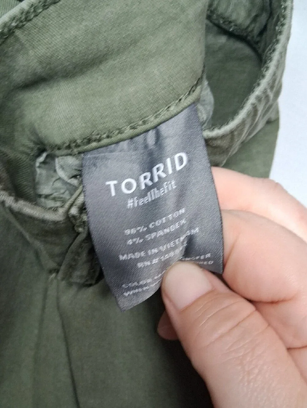 Torrid Olive Drawstring Cargo Pants - Picture 5 of 10